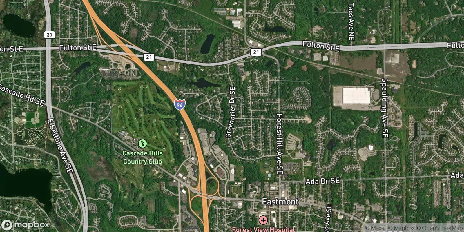 Forest Hills — satellite view