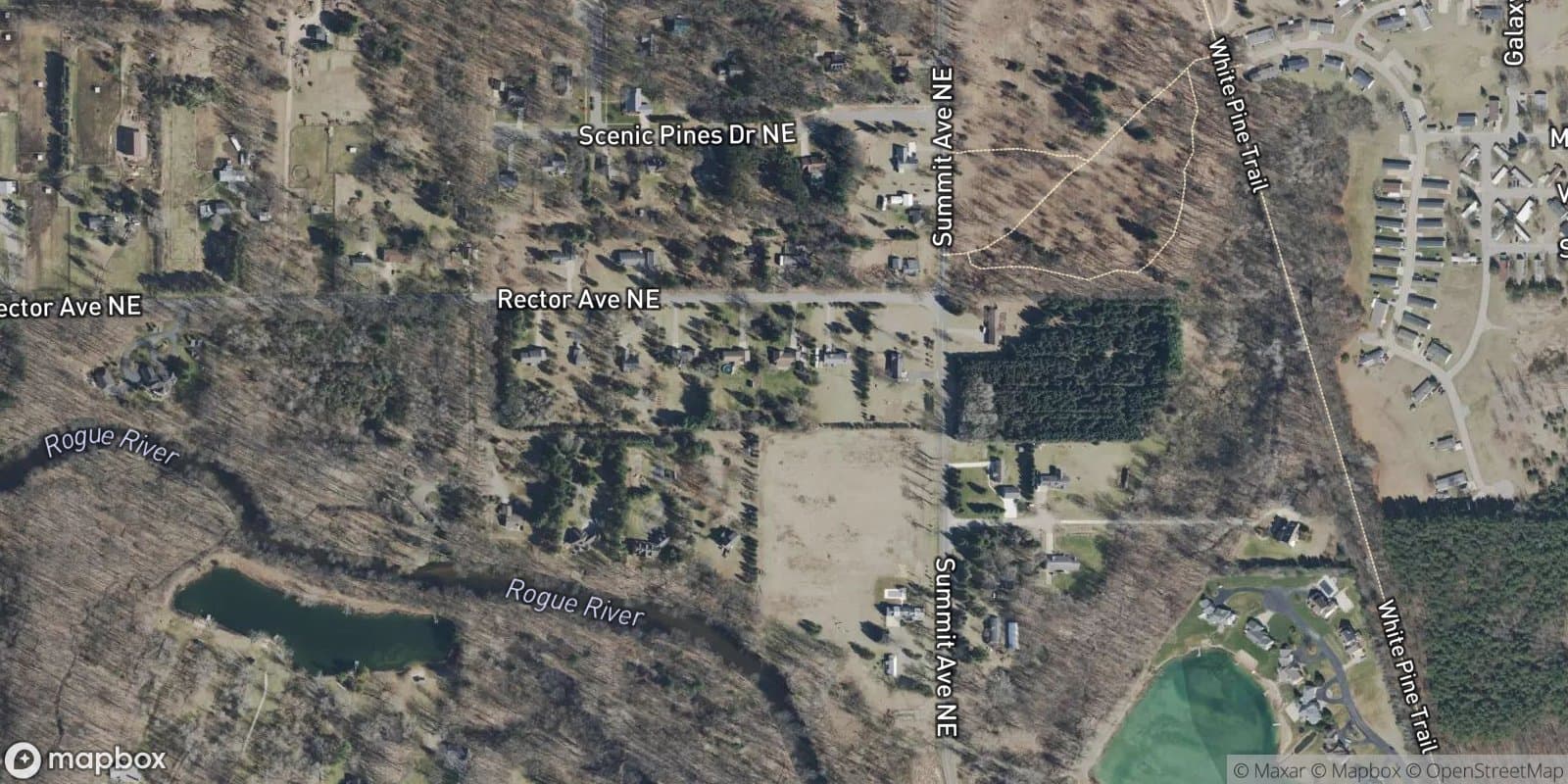 Rogue Meadows — satellite view