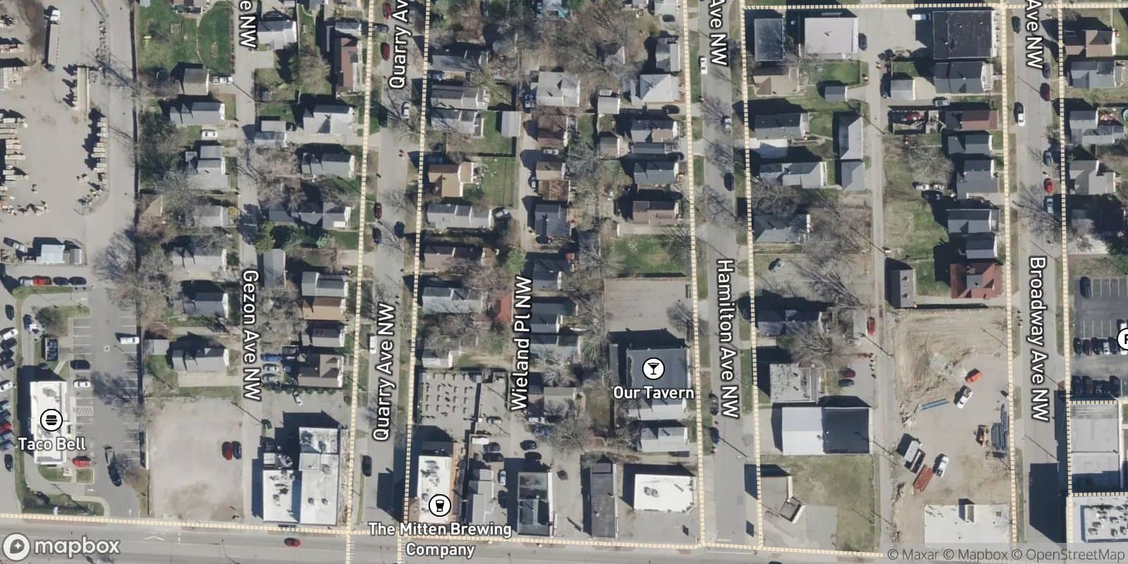 Wieland Add. of 1889 — satellite view