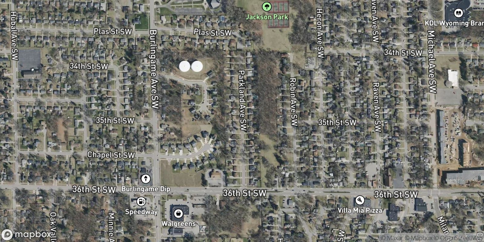 Parkwood Plat — satellite view