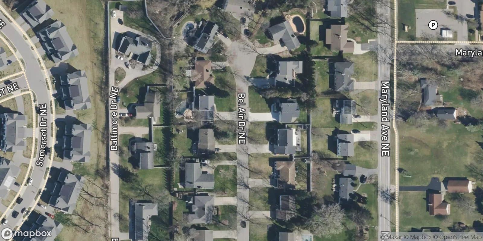 Michigan Oak Plat No. 1 — satellite view