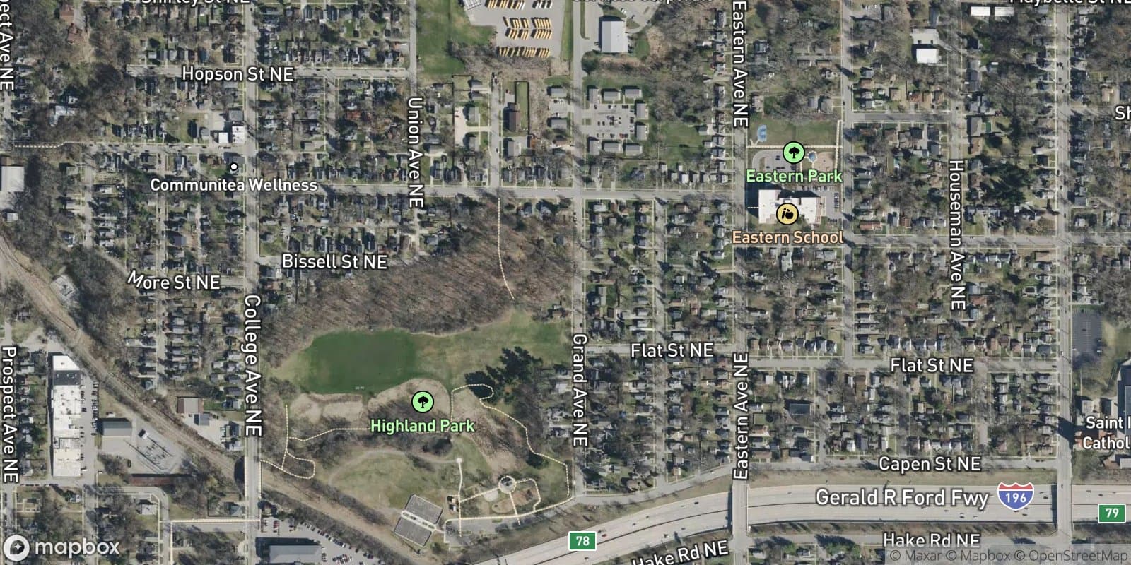 Bissells Highland Park Add. — satellite view