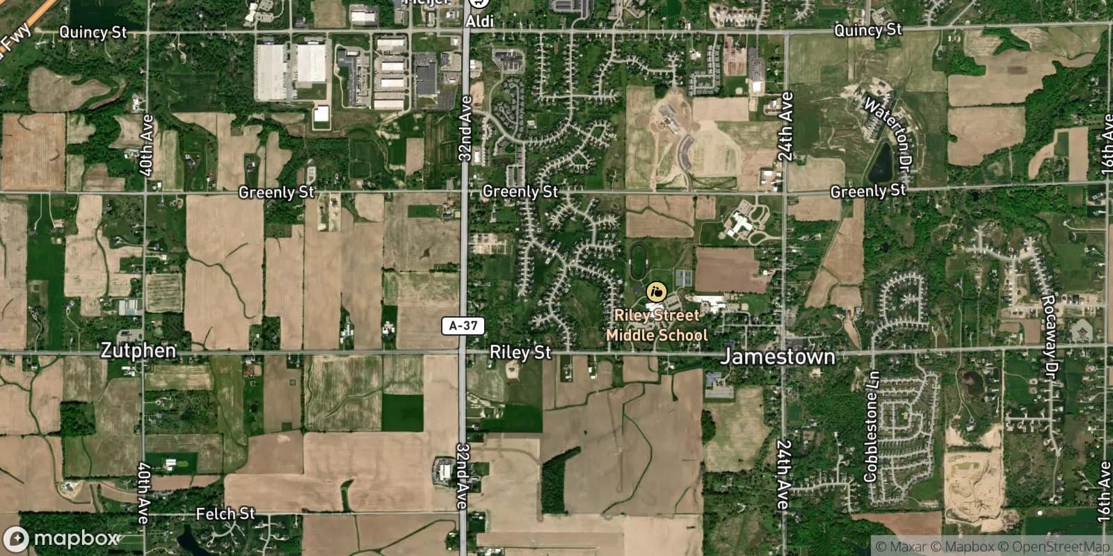 Jamesfield — satellite view