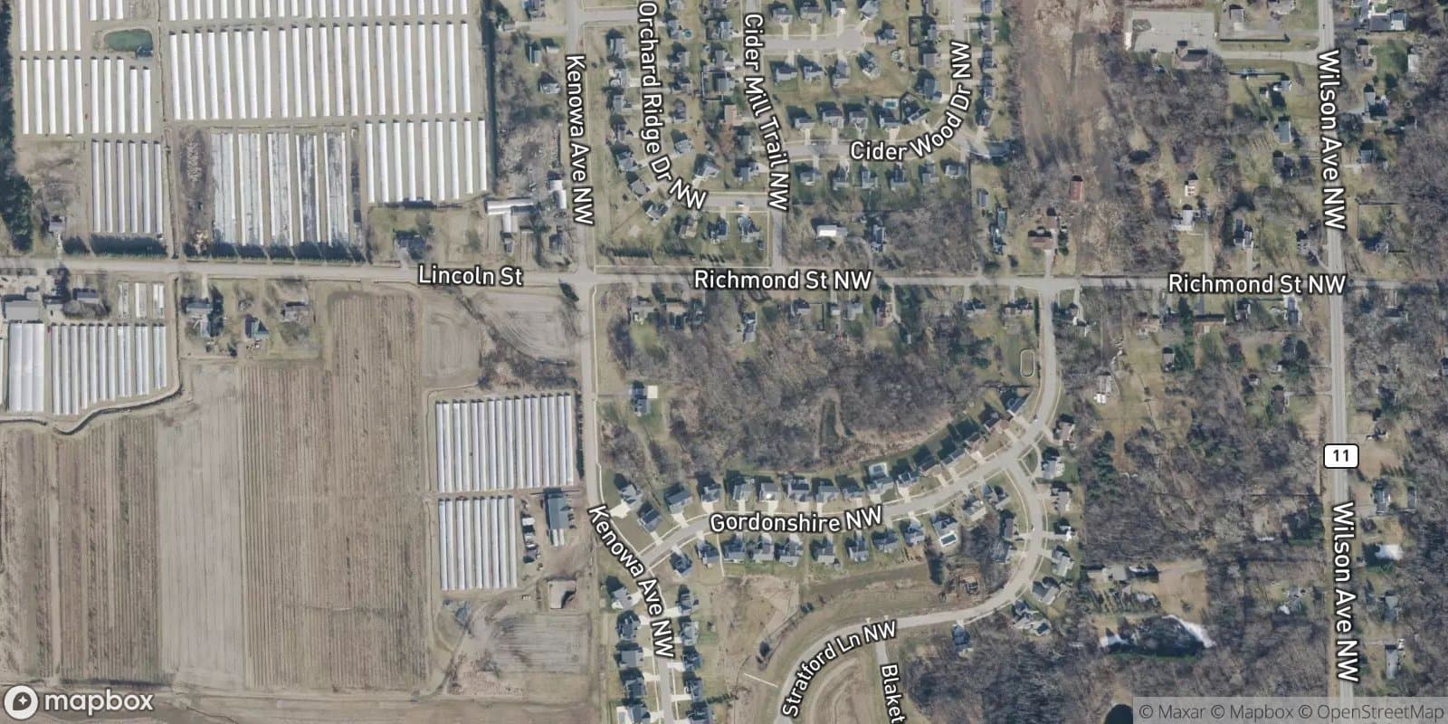 Fairview Park — satellite view