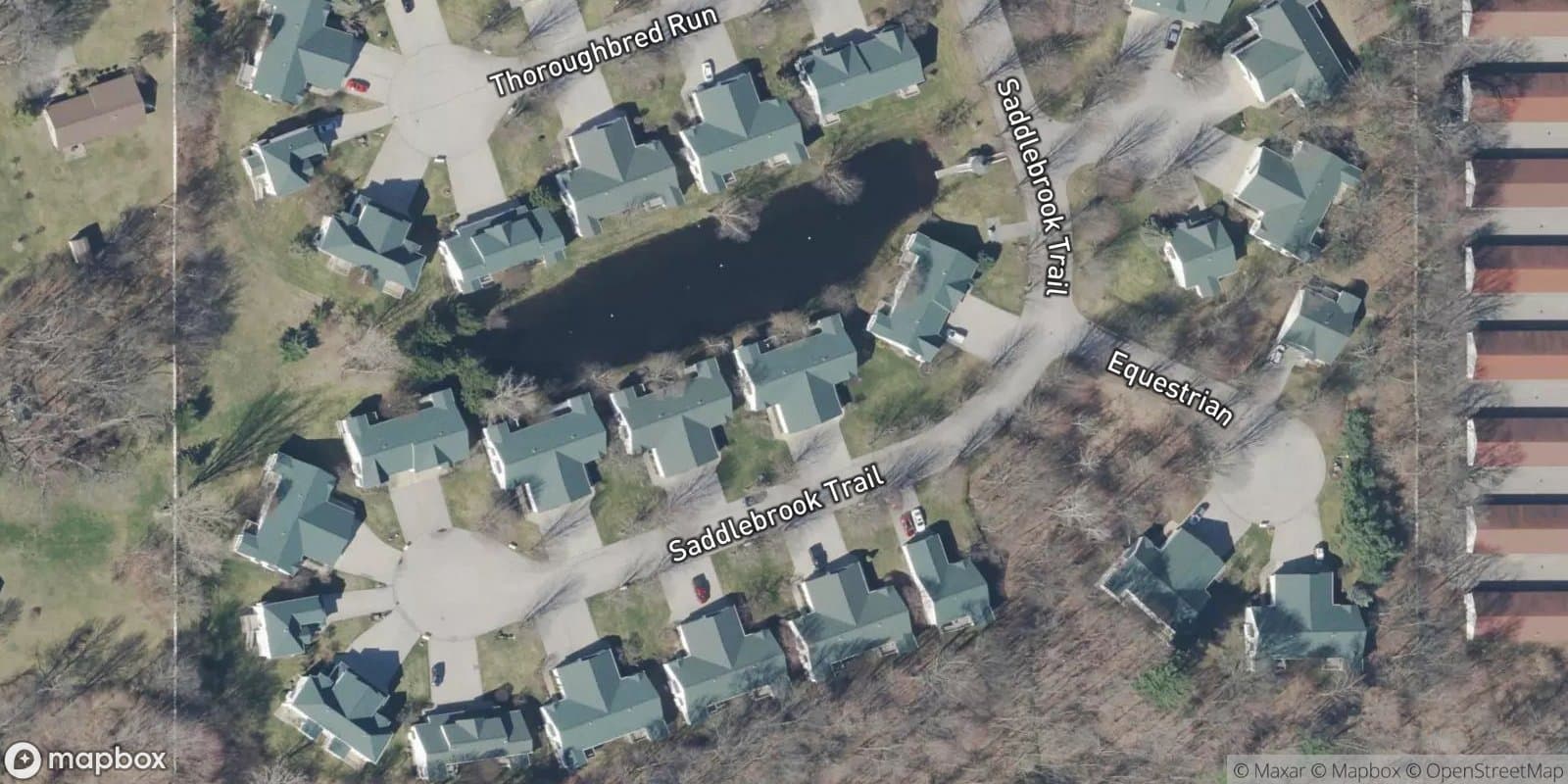 Saddlebrook Farm Condominiums — satellite view