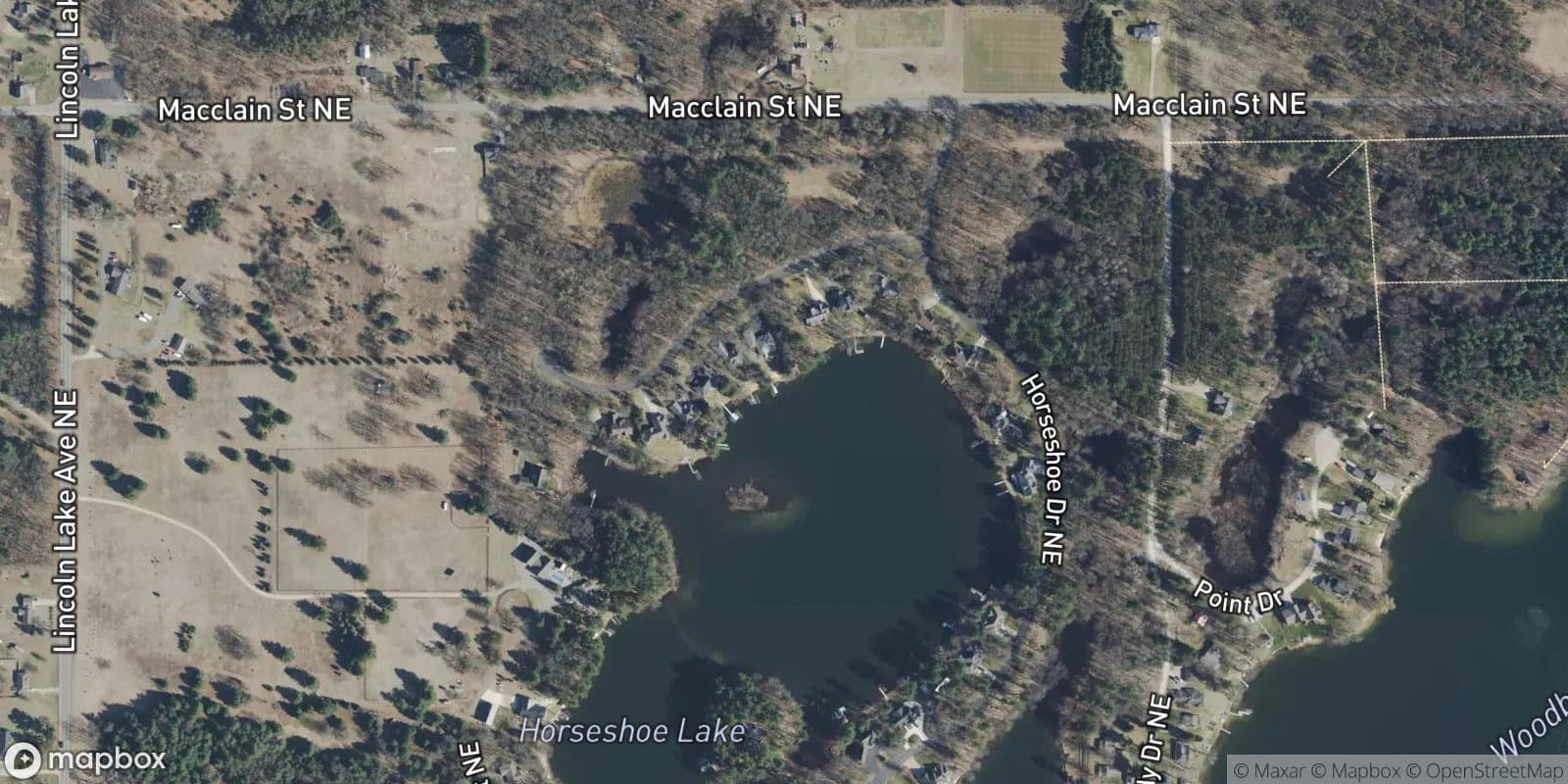 Horseshoe Lake Estates — satellite view