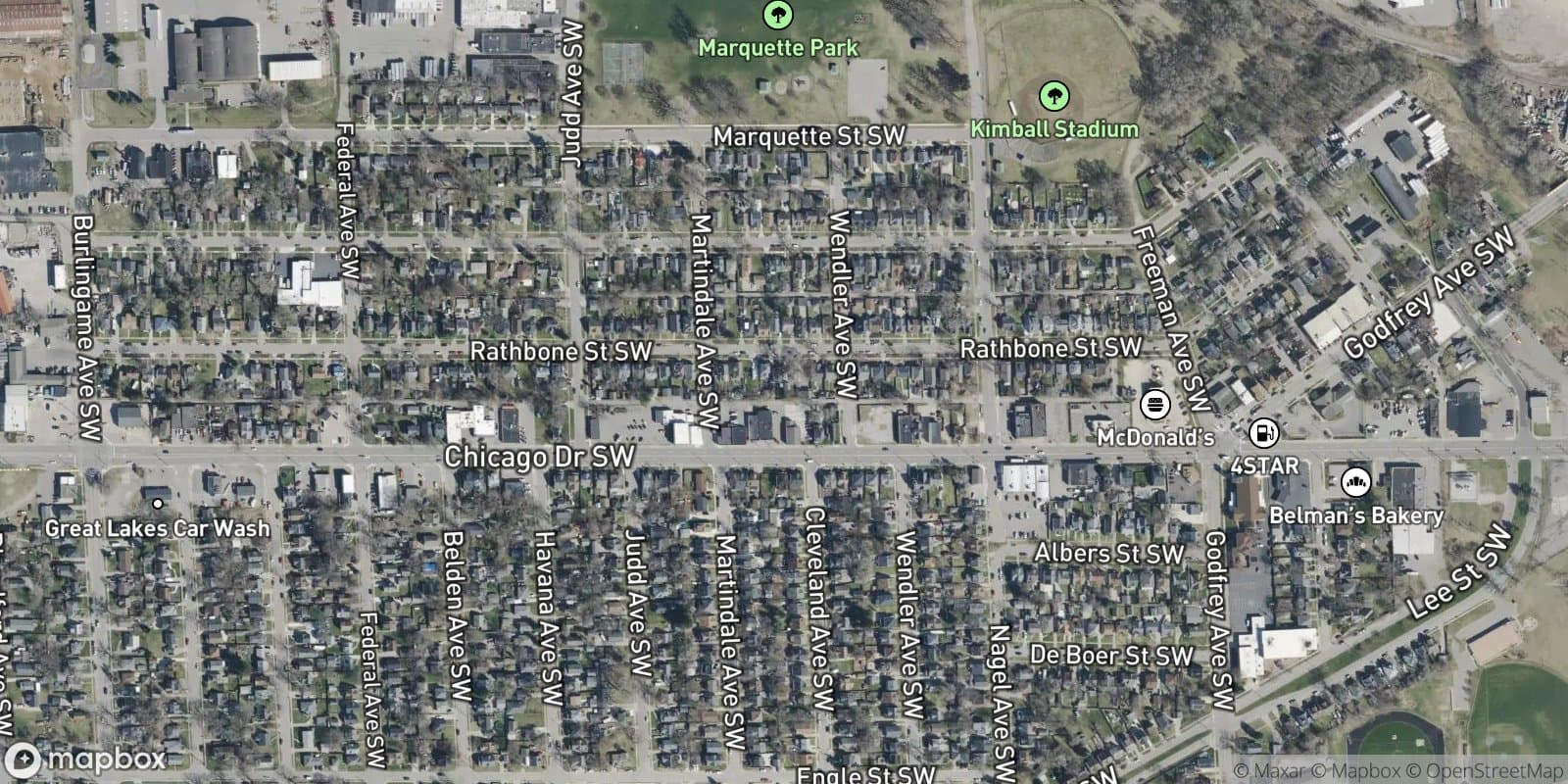 Rathbone'S Add. — satellite view