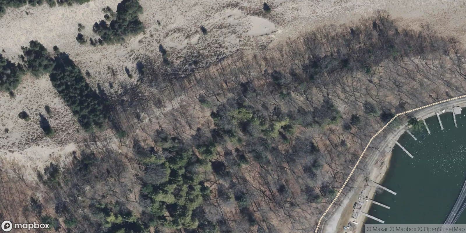 Pigeon Lake Resort — satellite view