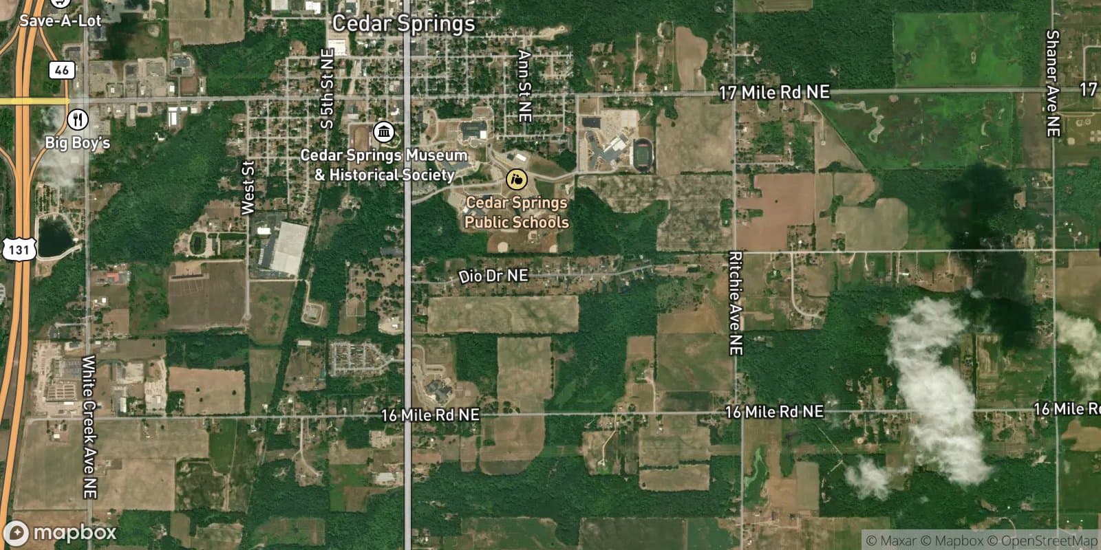 Shaffer Estates — satellite view