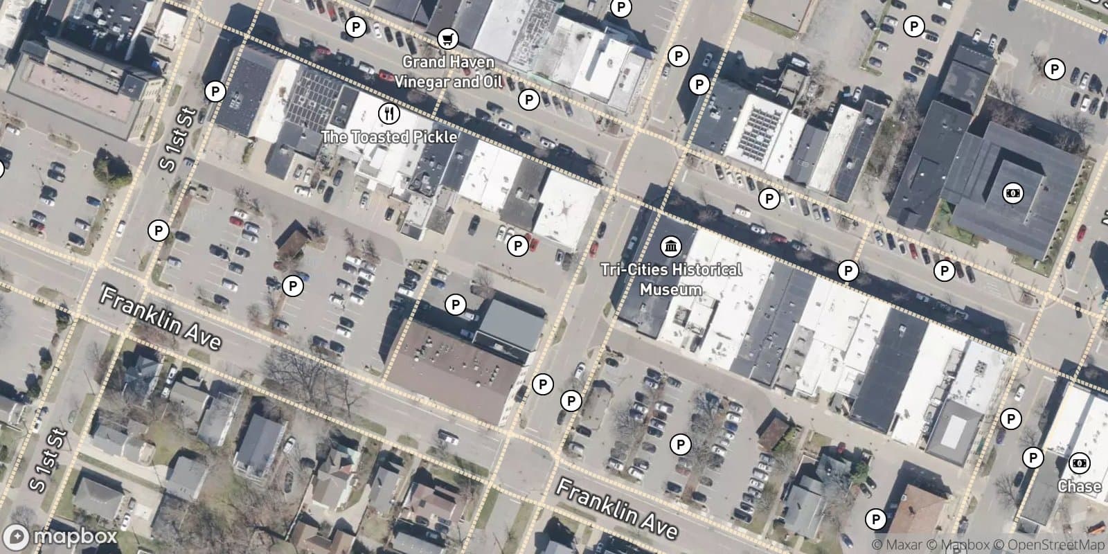 Original Plat of Grand Haven — satellite view