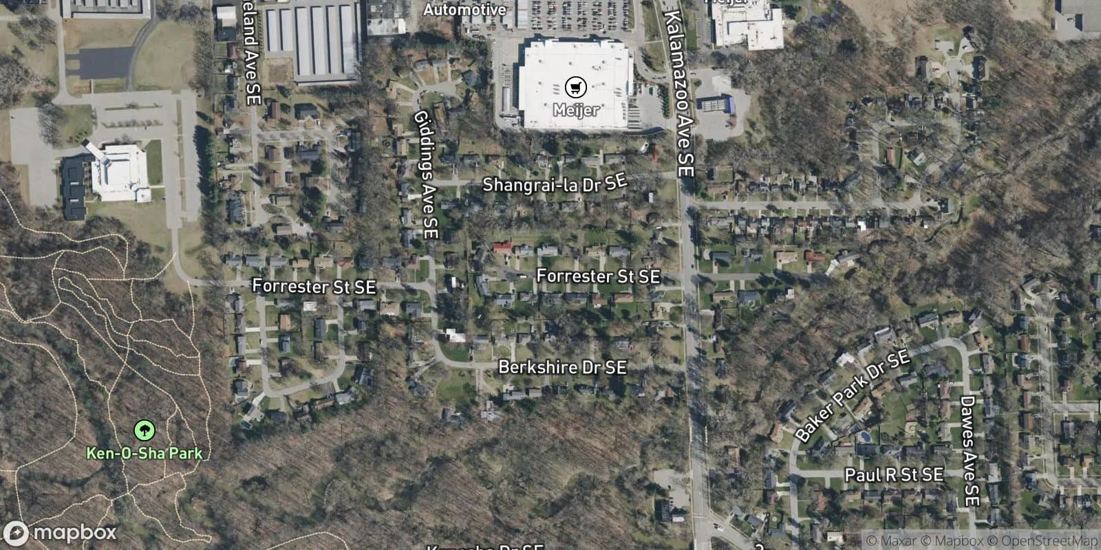 Forrester Gardens — satellite view