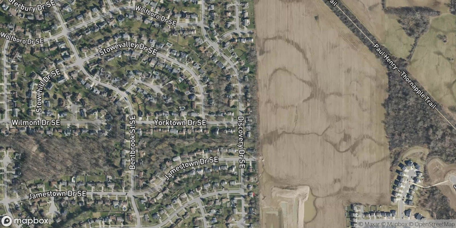 Princeton Meadows No.1 — satellite view