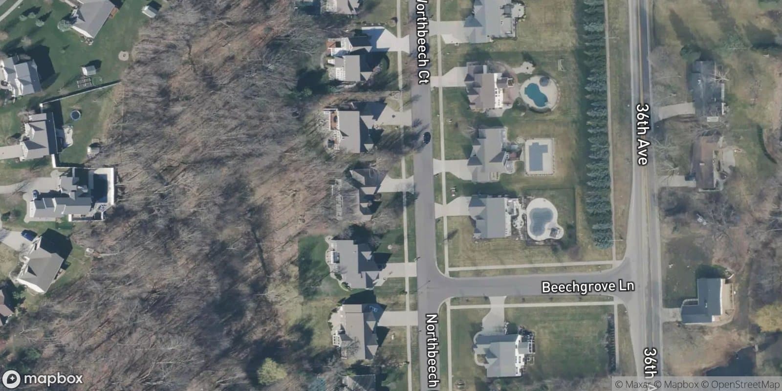 Beech Grove — satellite view