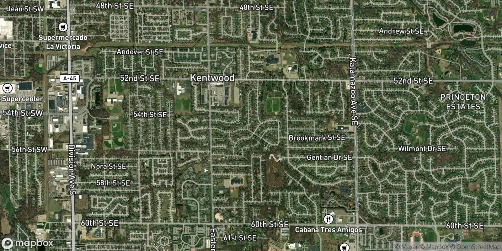 Glenwood Forest — satellite view