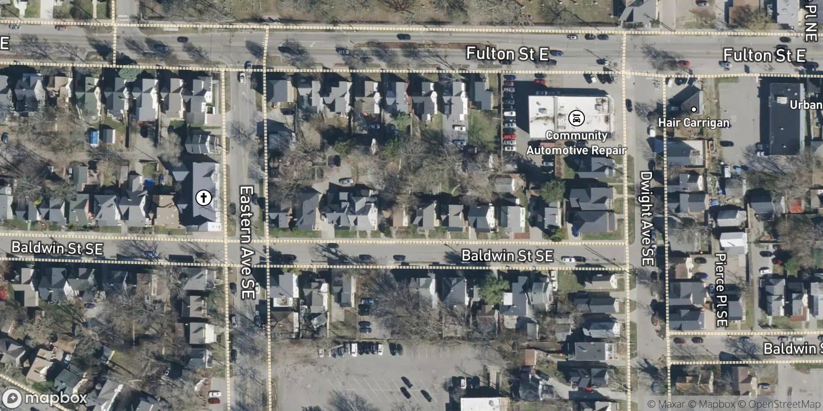 Brown & Clarks Add. — satellite view