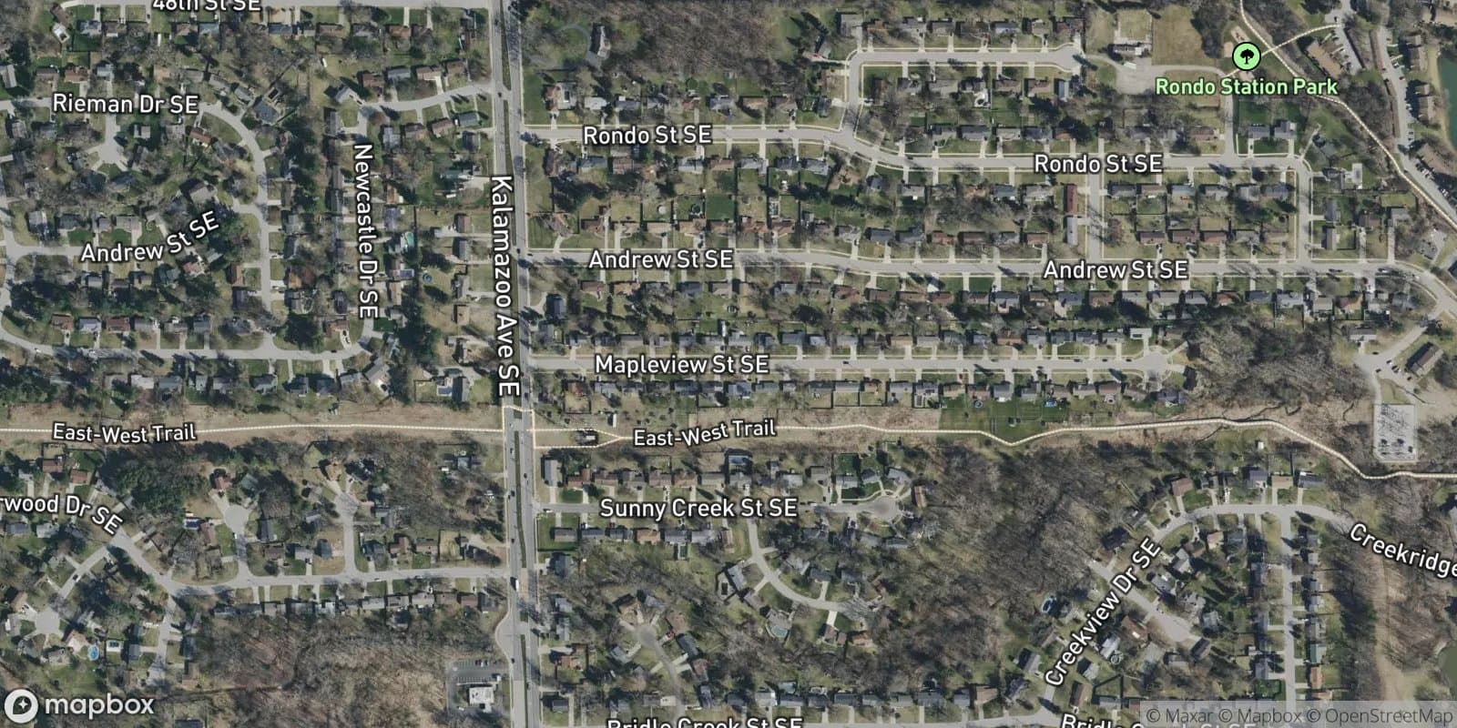 Maple Forest Plat — satellite view