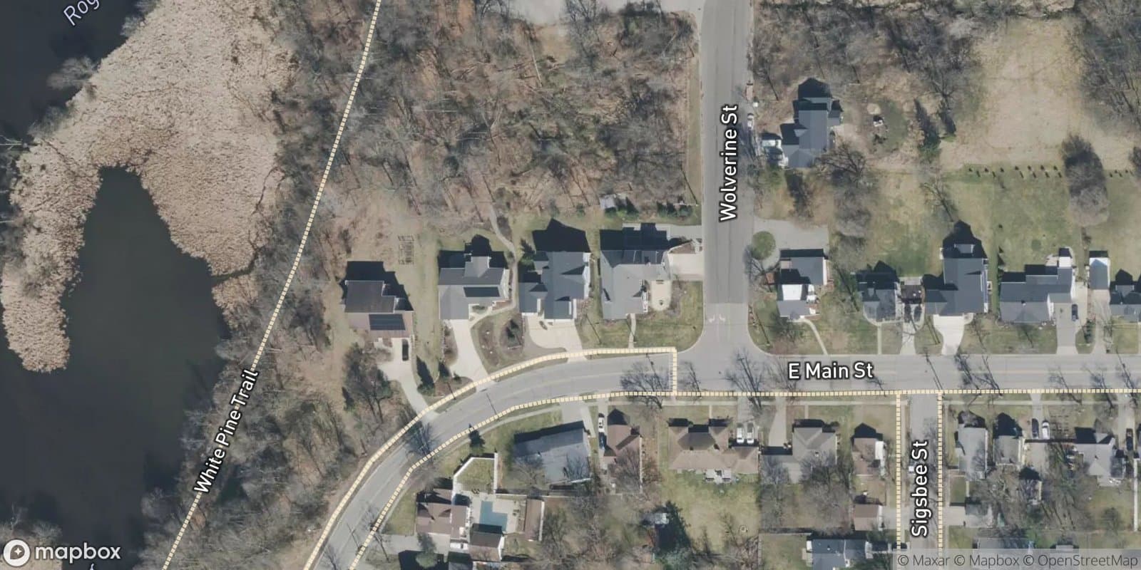 Main Street Cottages — satellite view