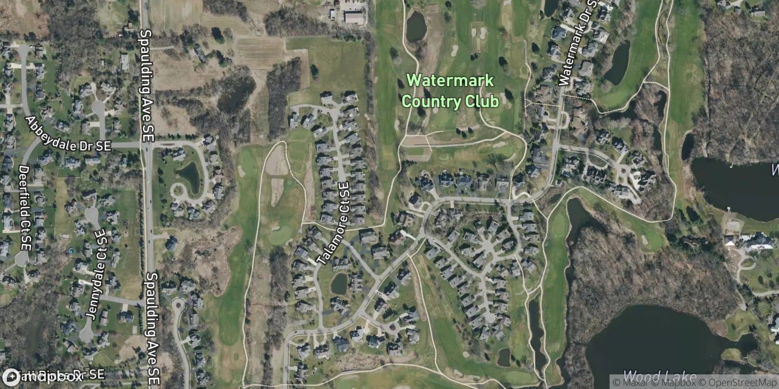 Watermark Club Homes — satellite view