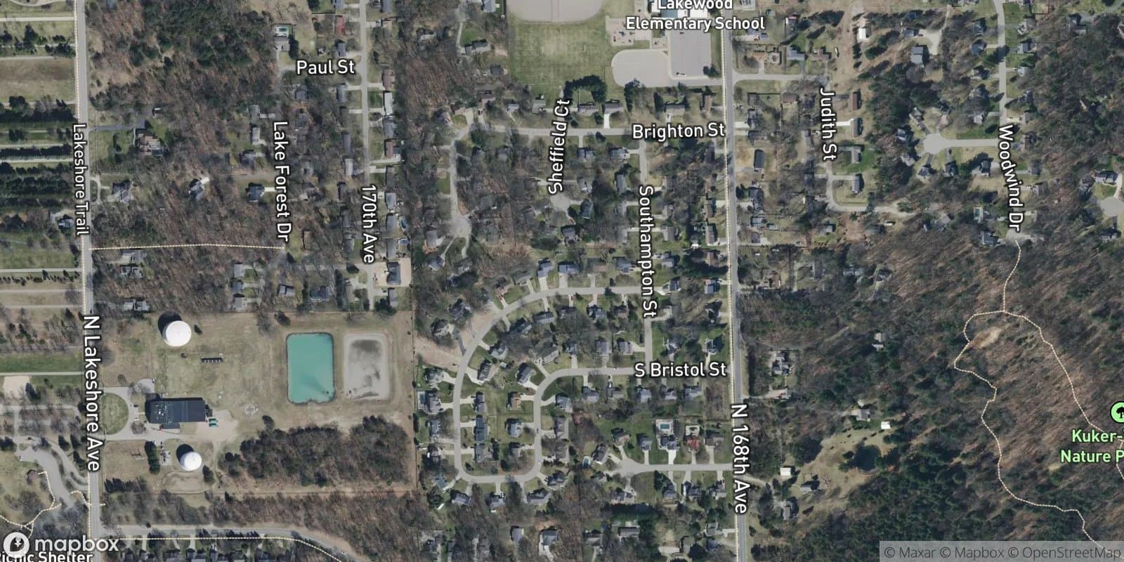 Parkwood Commons — satellite view