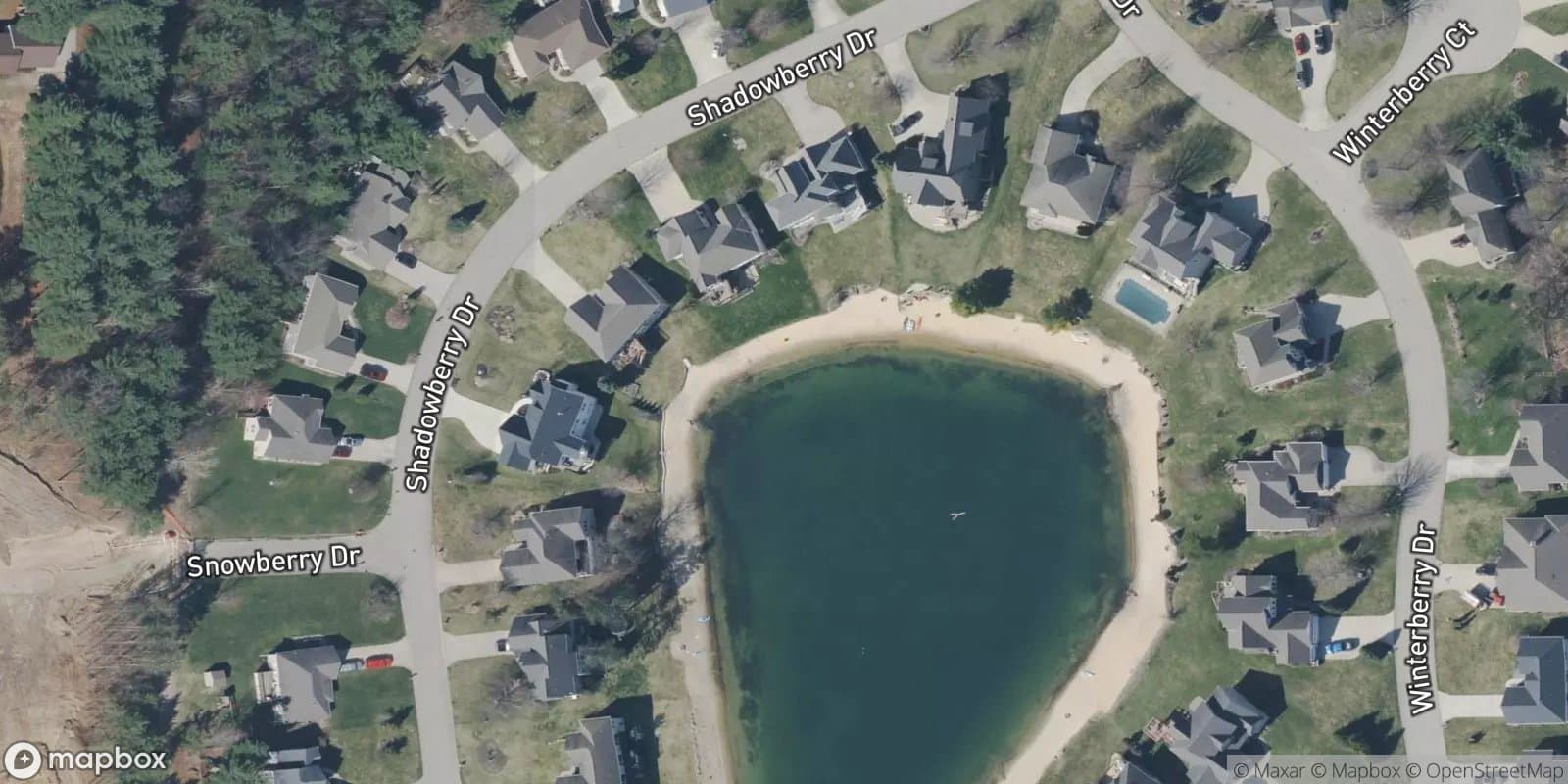 The Corners — satellite view