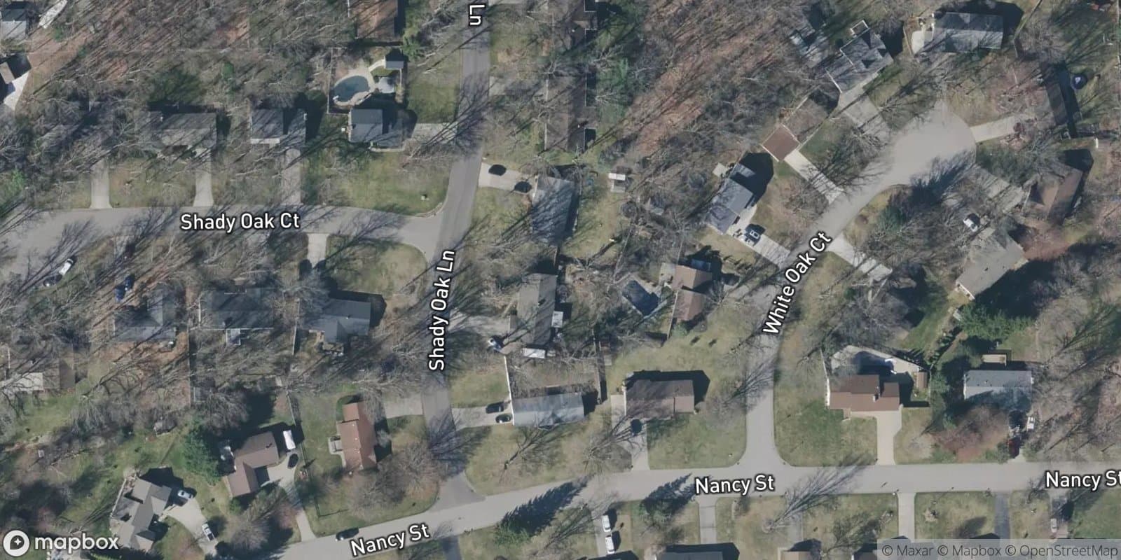 Shady Oaks — satellite view