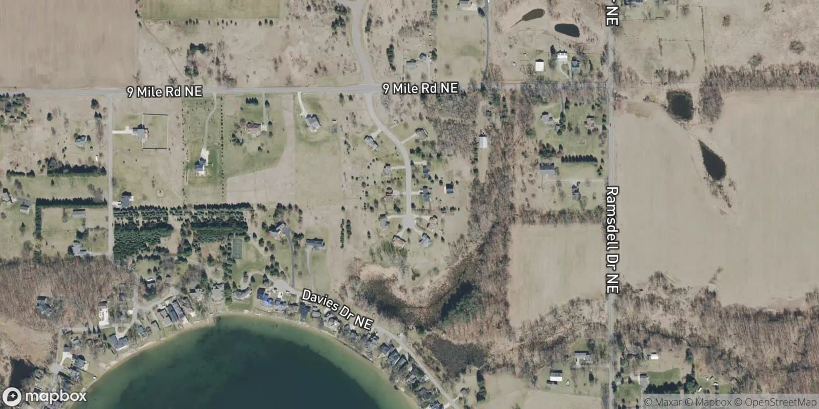 Bostwick Lake View Plat — satellite view