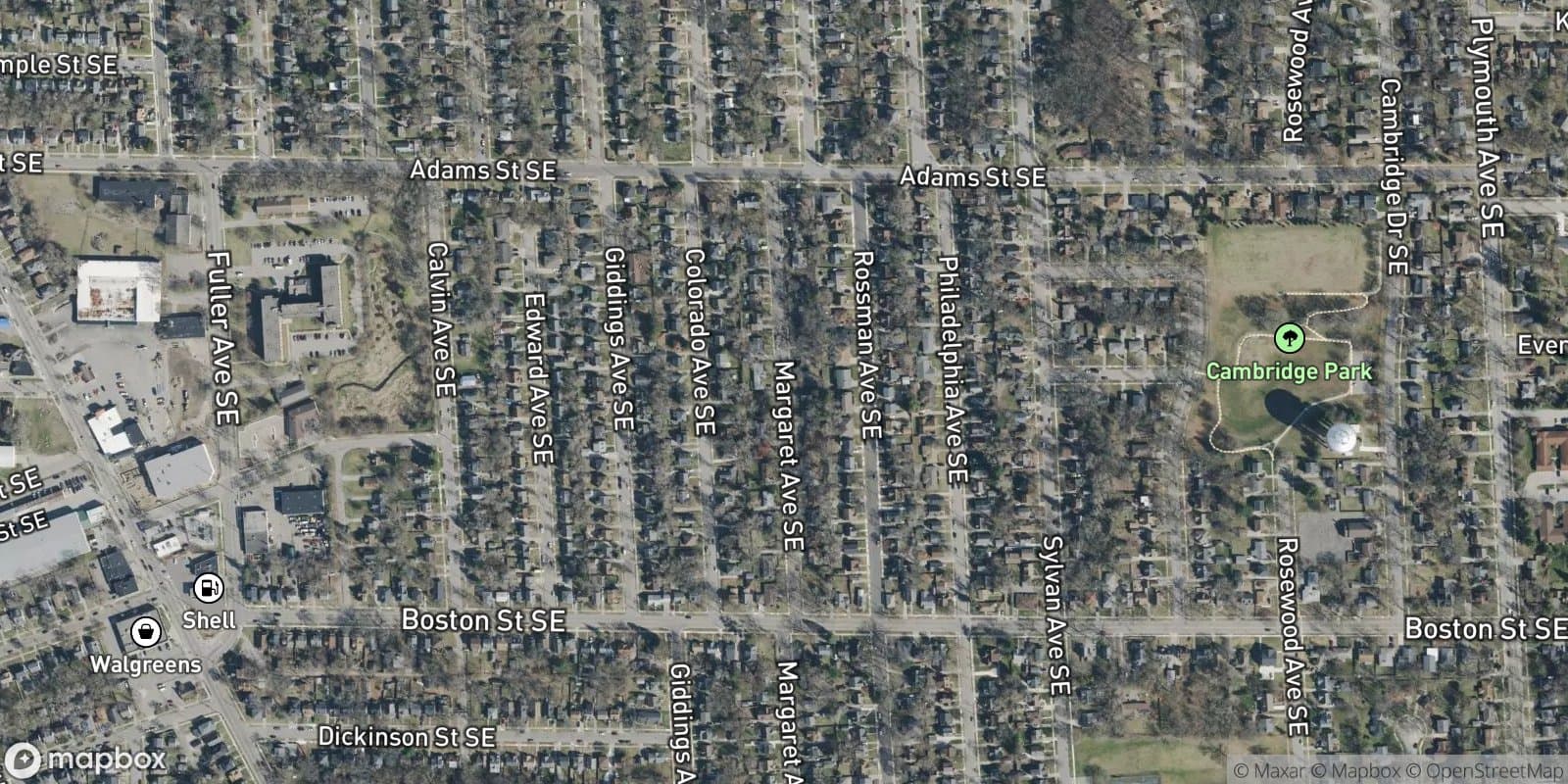 Oakfield Plat — satellite view