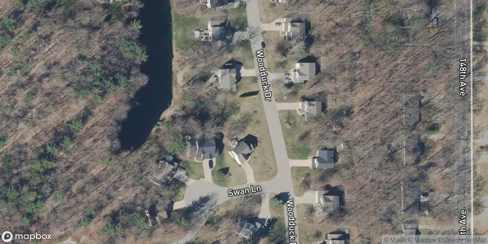 Hickory Woods — satellite view
