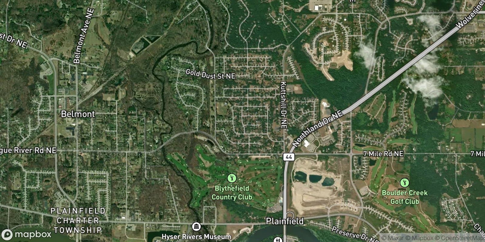 Blythefield Acres Plat — satellite view