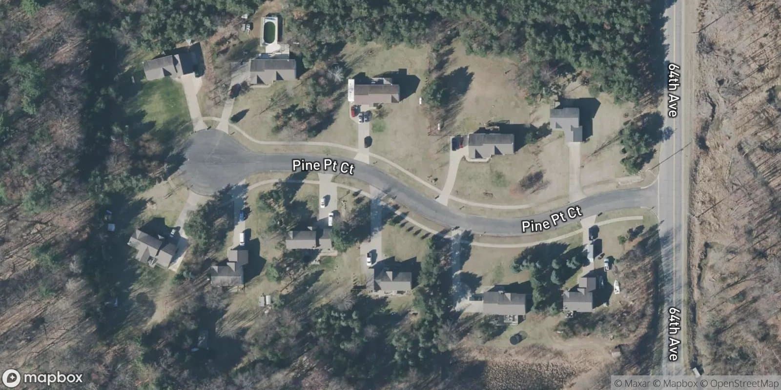 Pine Creek Condominiums — satellite view
