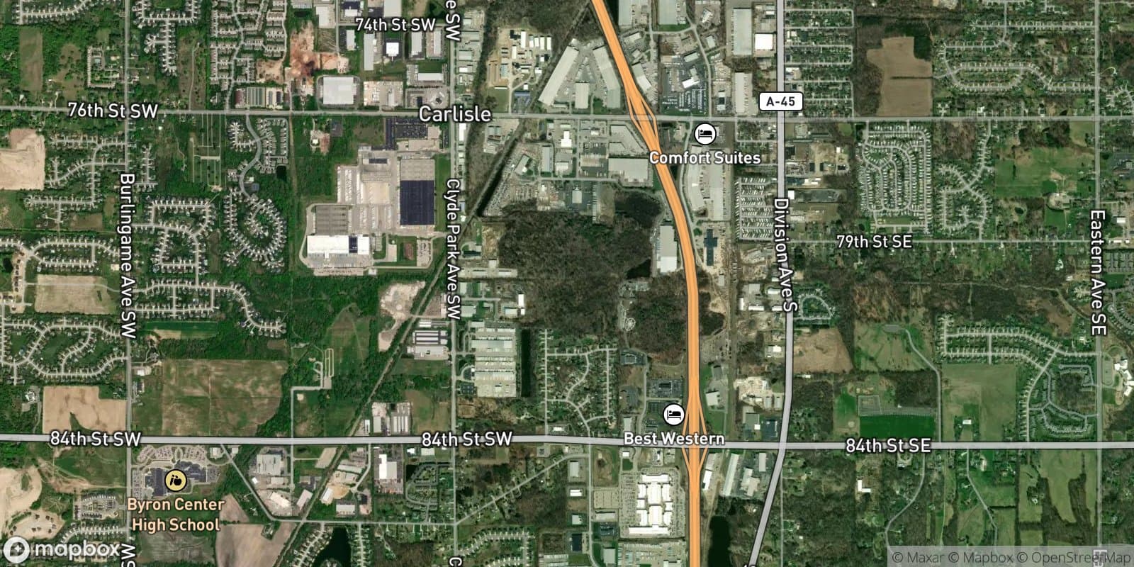 Gordon Industrial Square Area — satellite view