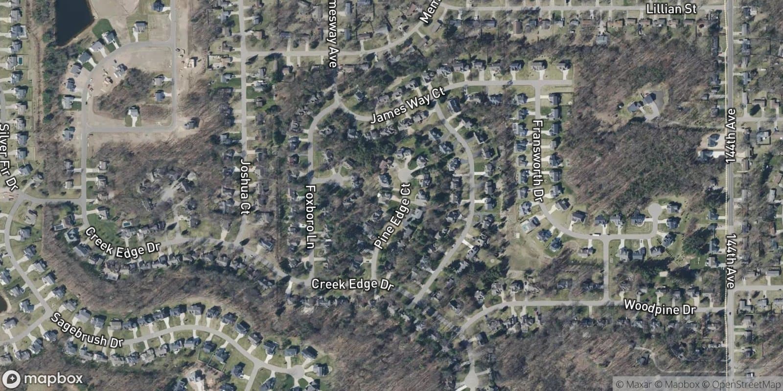 Timberline Acres — satellite view