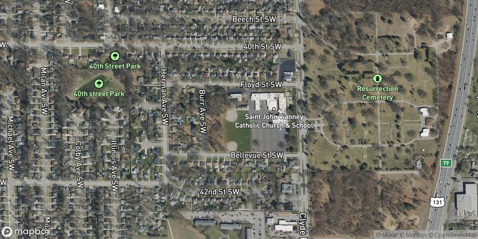 Village of Ars Plat — satellite view