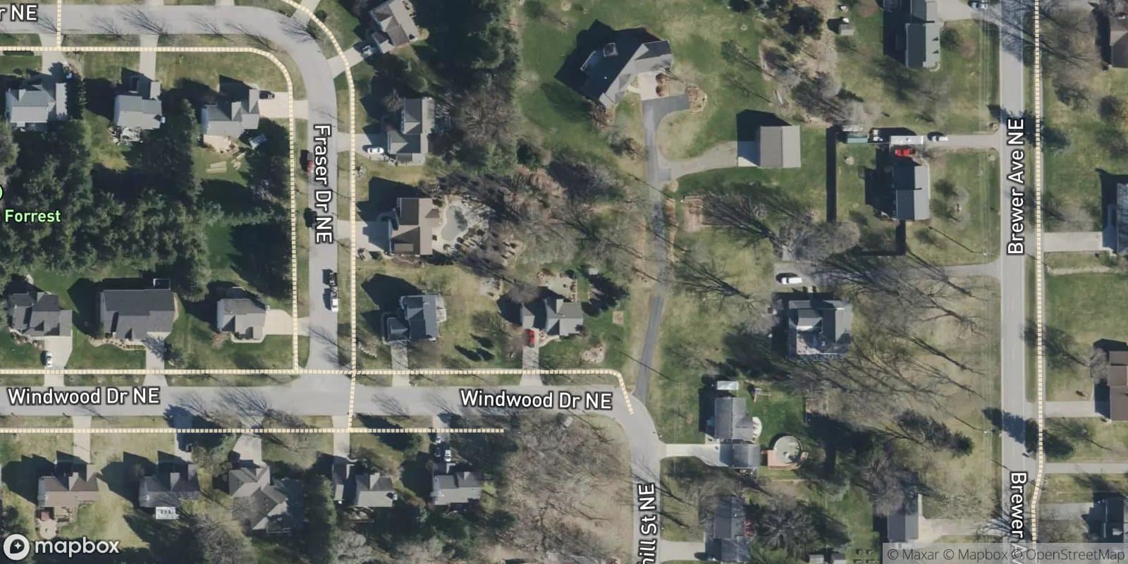 Windwood Hills, Amended Plat of Lot 8 and A Portion of Vacated Woodhills Drive — satellite view