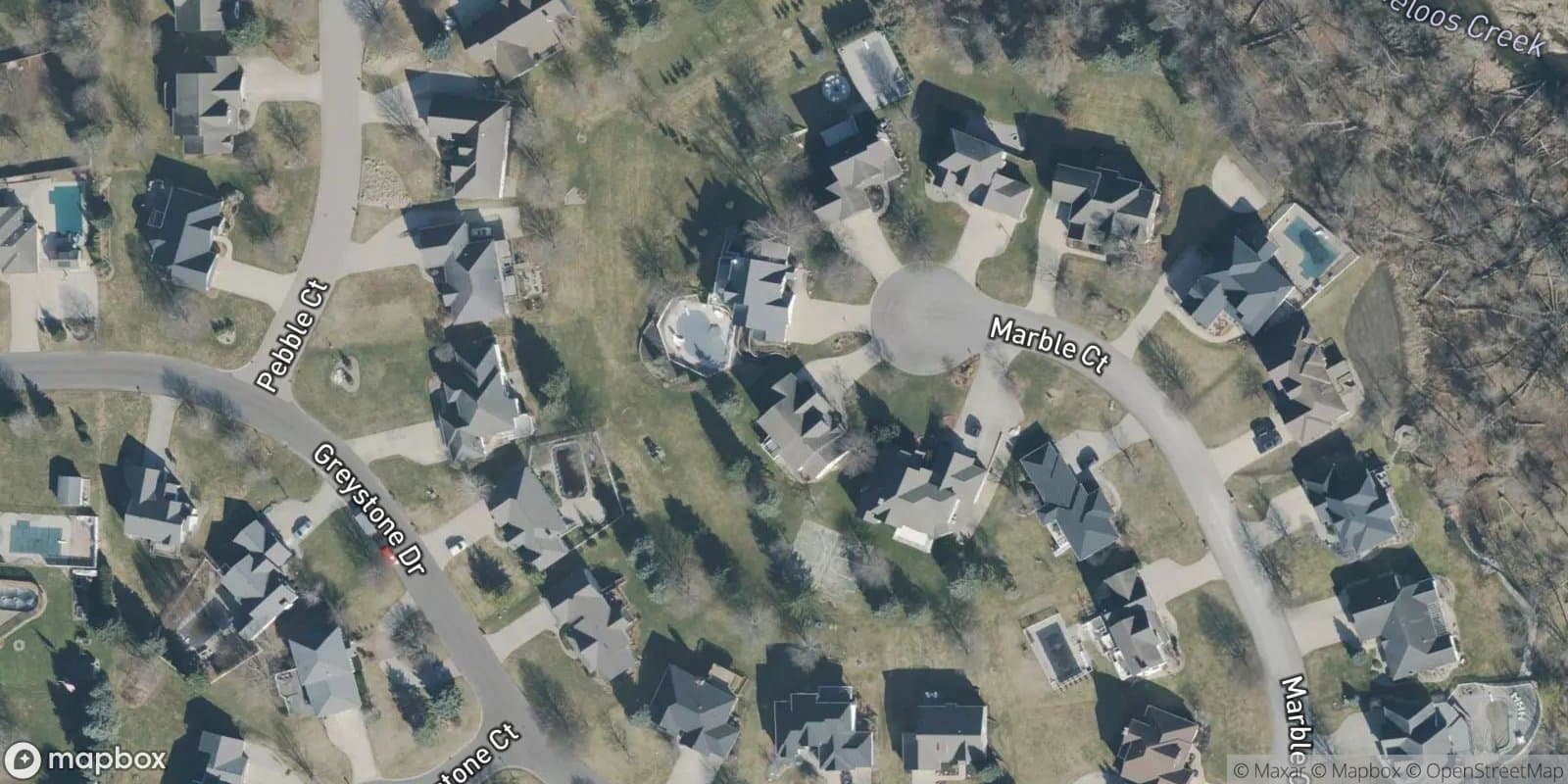 Greystone Estates — satellite view