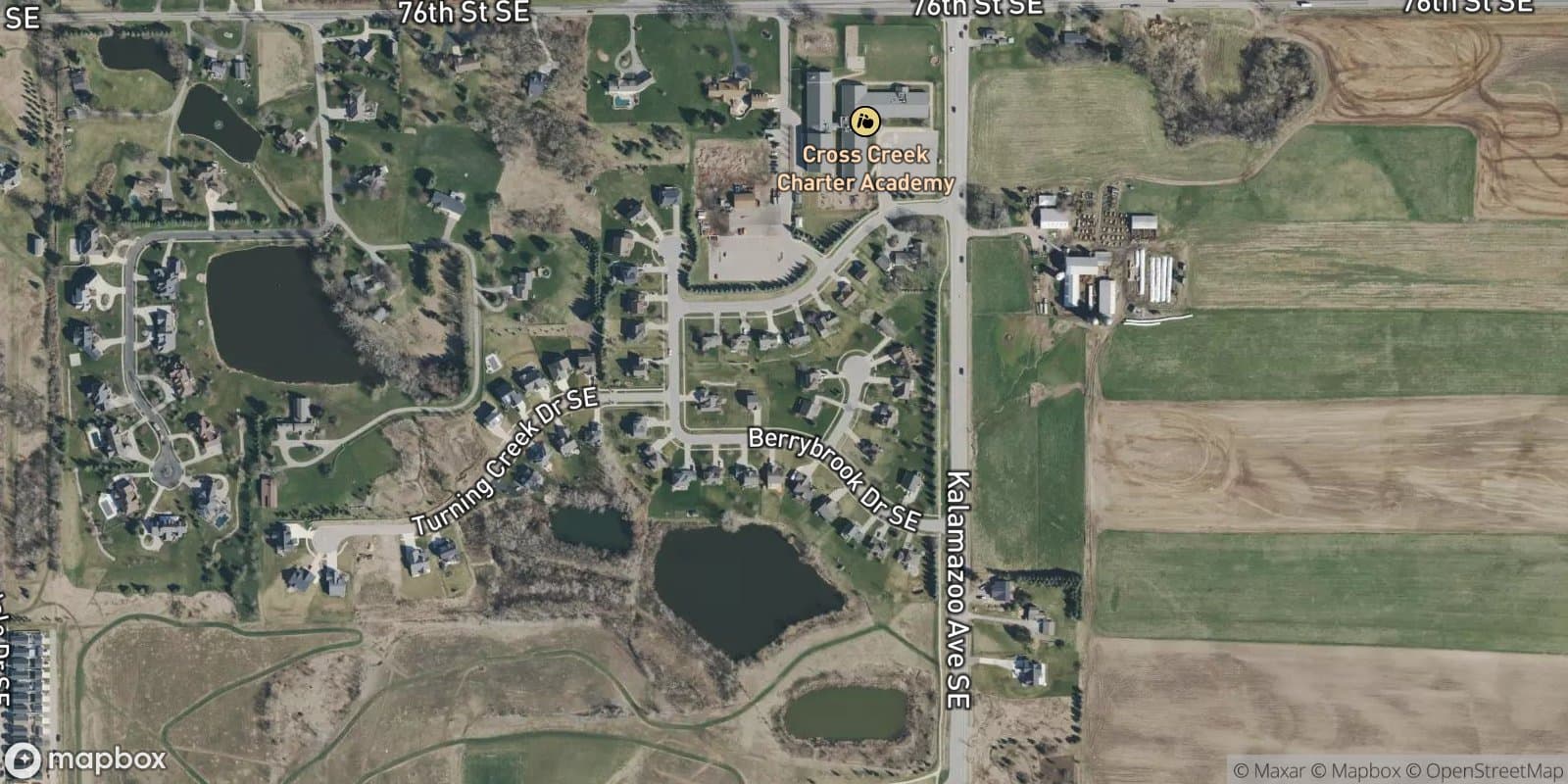 Driftwood Acres Subdivision — satellite view