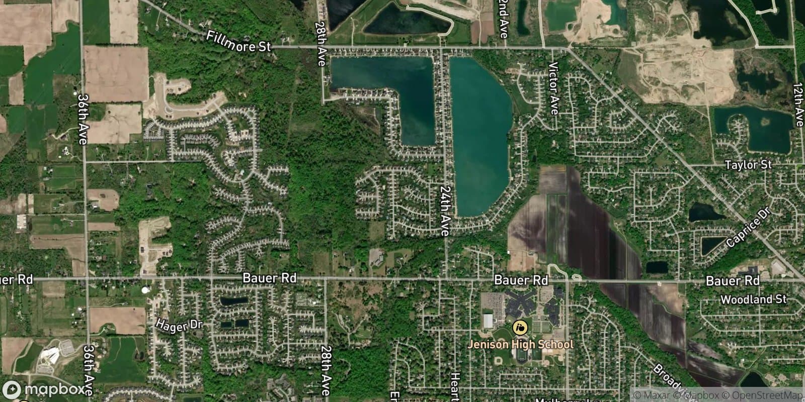 Willow Creek — satellite view