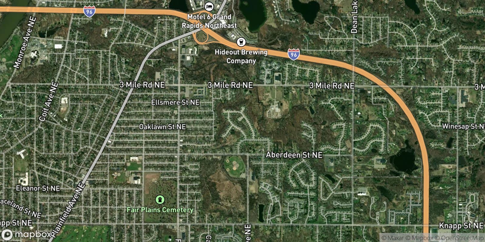 Northbend Estates — satellite view