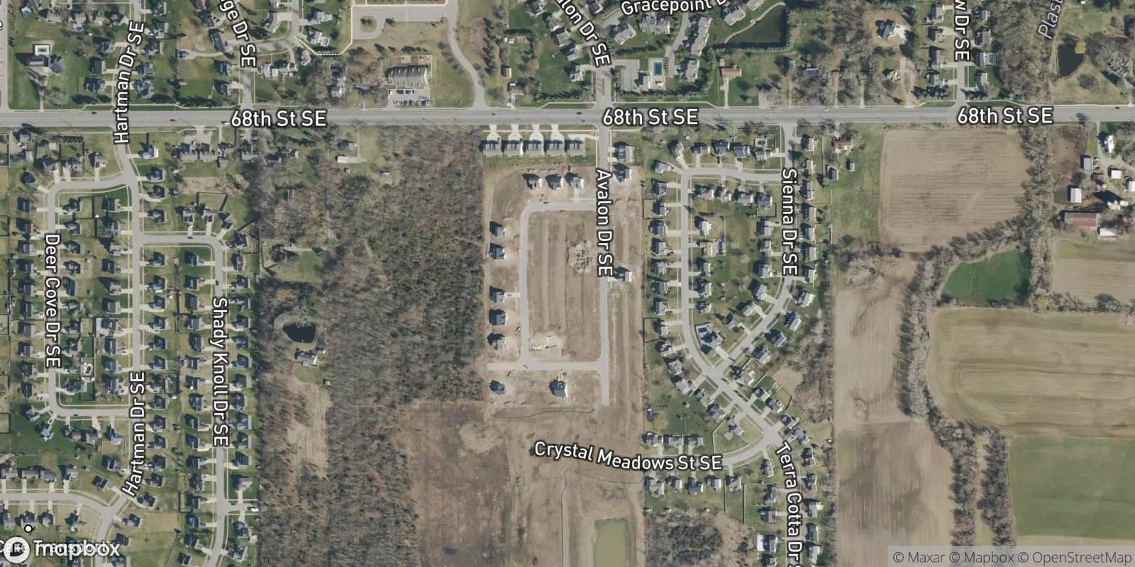 Hoffman Meadows — satellite view