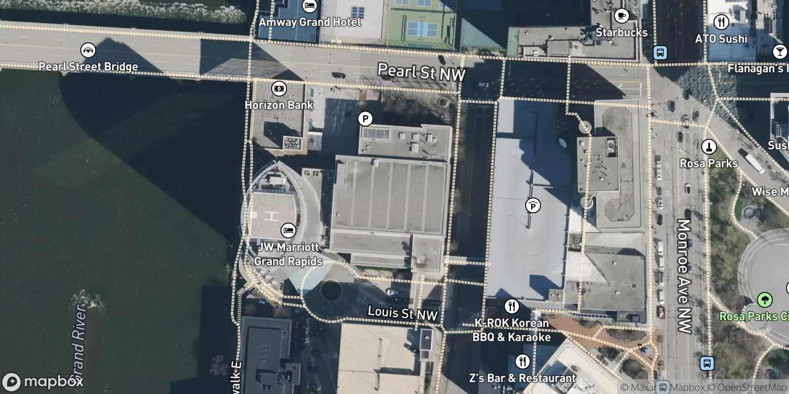 Island Addition To the City of Grand Rapids, Amended Plat of Lots 18-22, 25-30, Part of Lots 23 & 24 and Vacated Streets & Alleys — satellite view