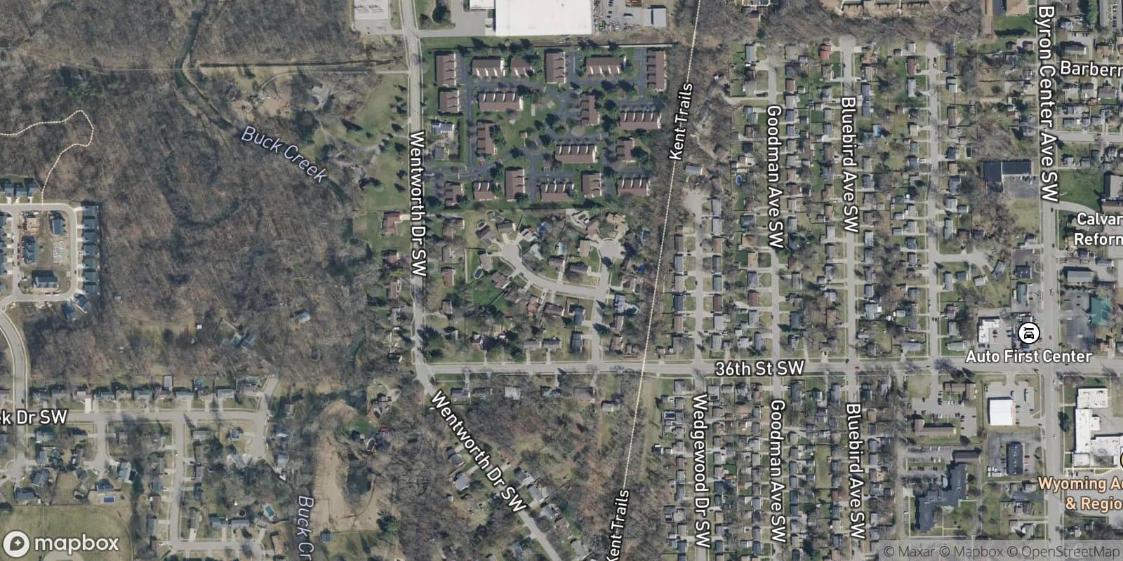 Wentworth Estates — satellite view