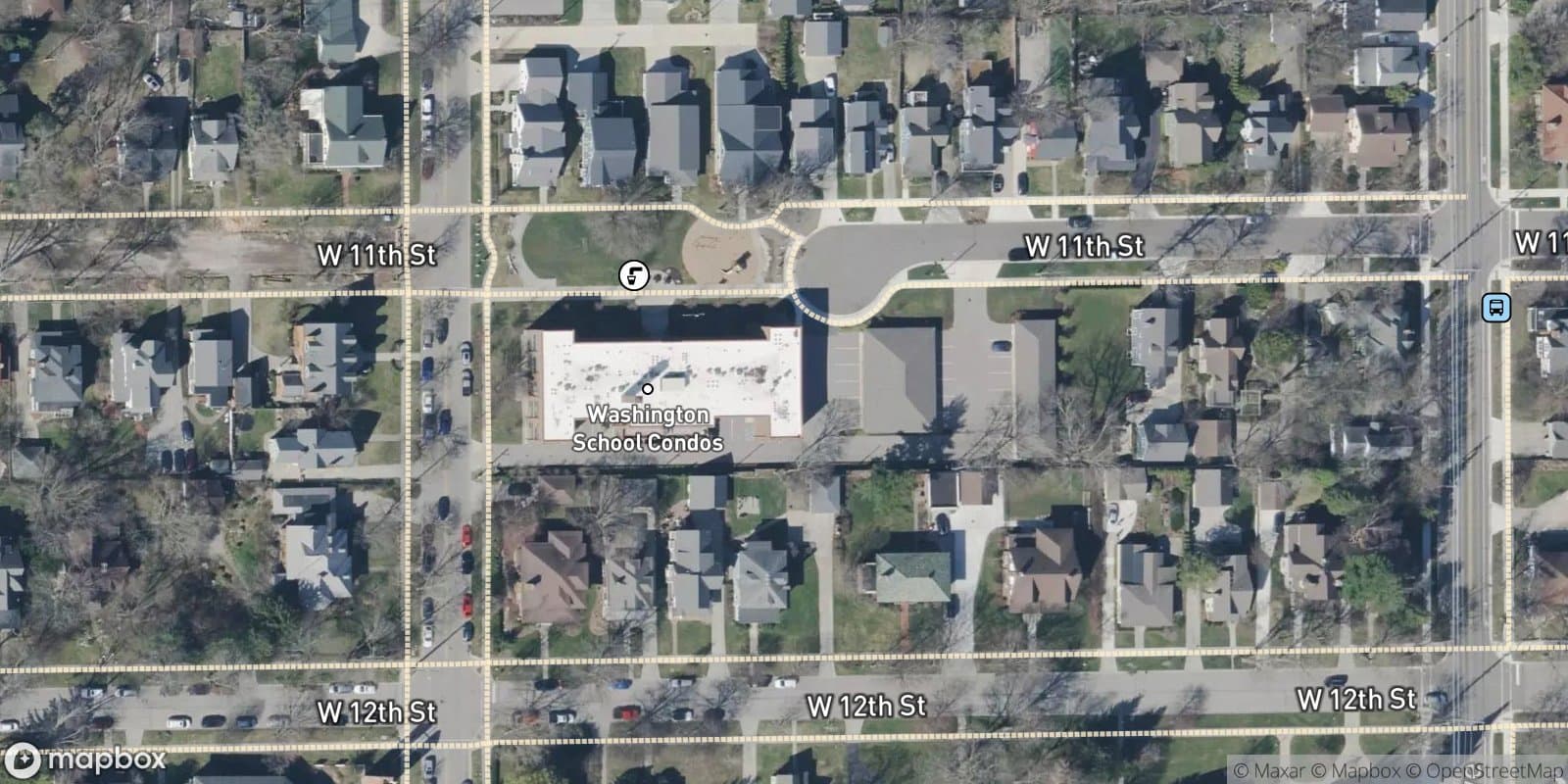 Washington School Condominiums — satellite view