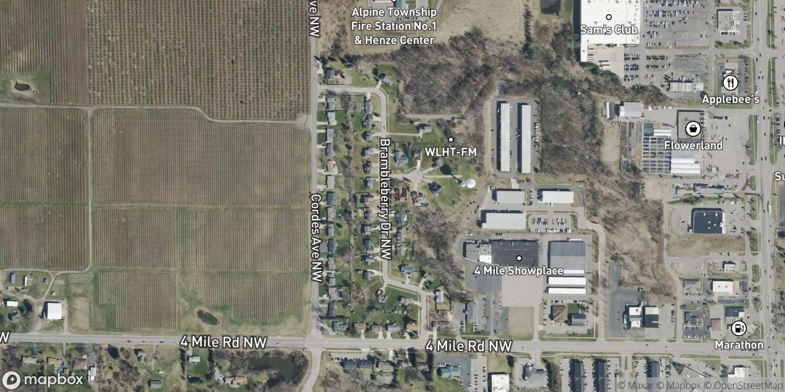 Berry Grove Estates — satellite view