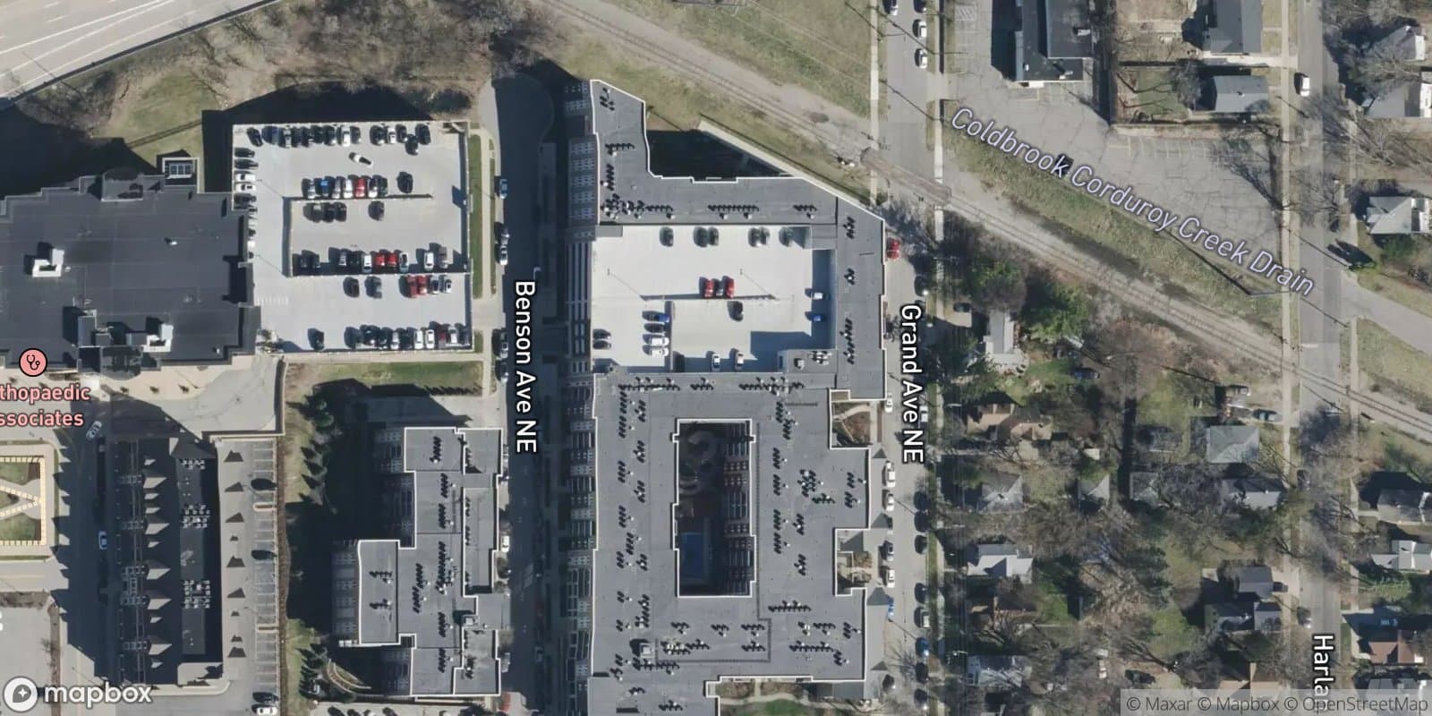 Bissells and Harlans Addition, Amended Plat of Lot 54 and Lot 65 — satellite view