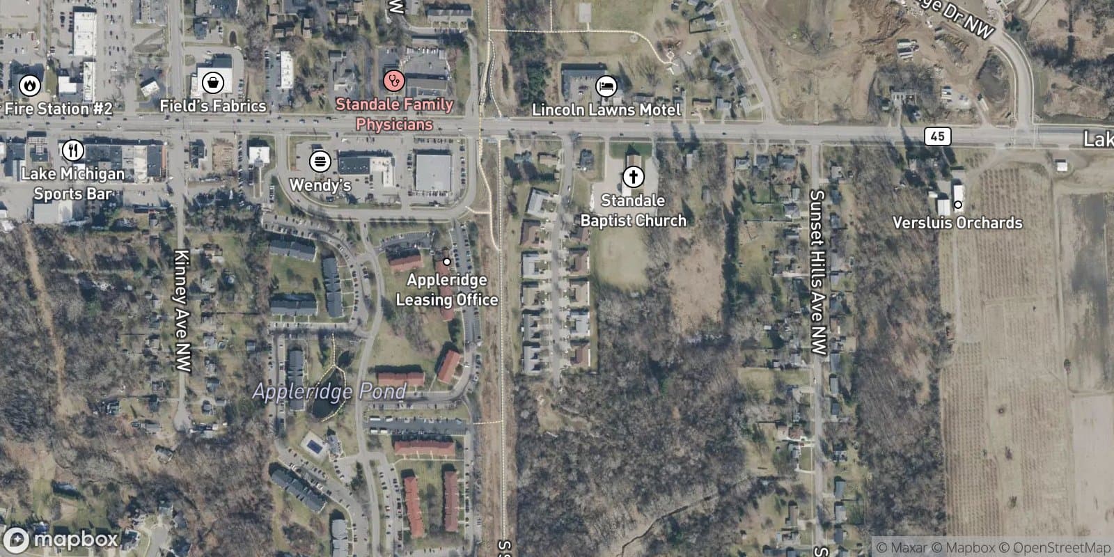 Rolling Greene Condominiums — satellite view