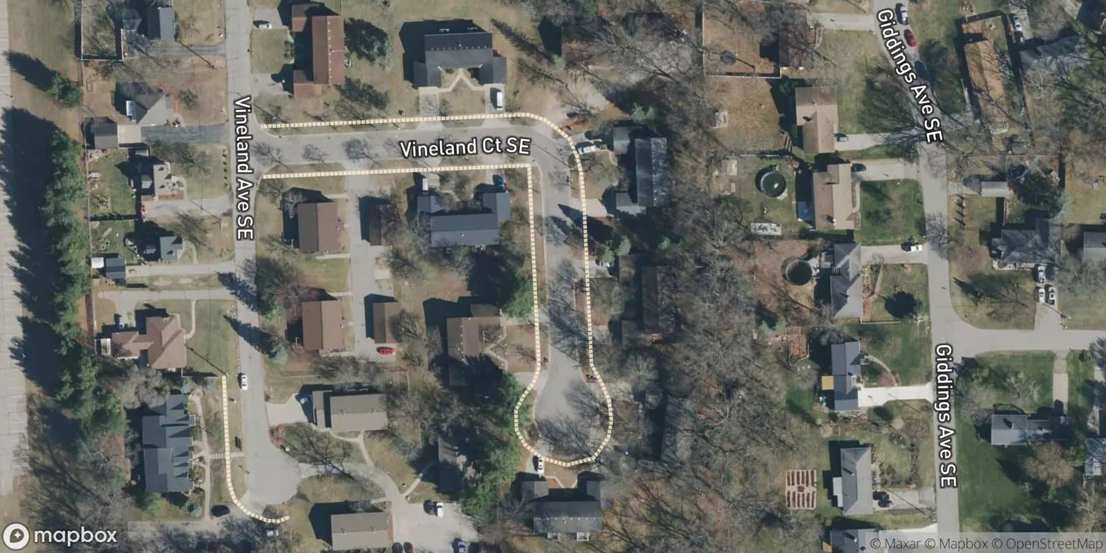 Vineland Plat — satellite view