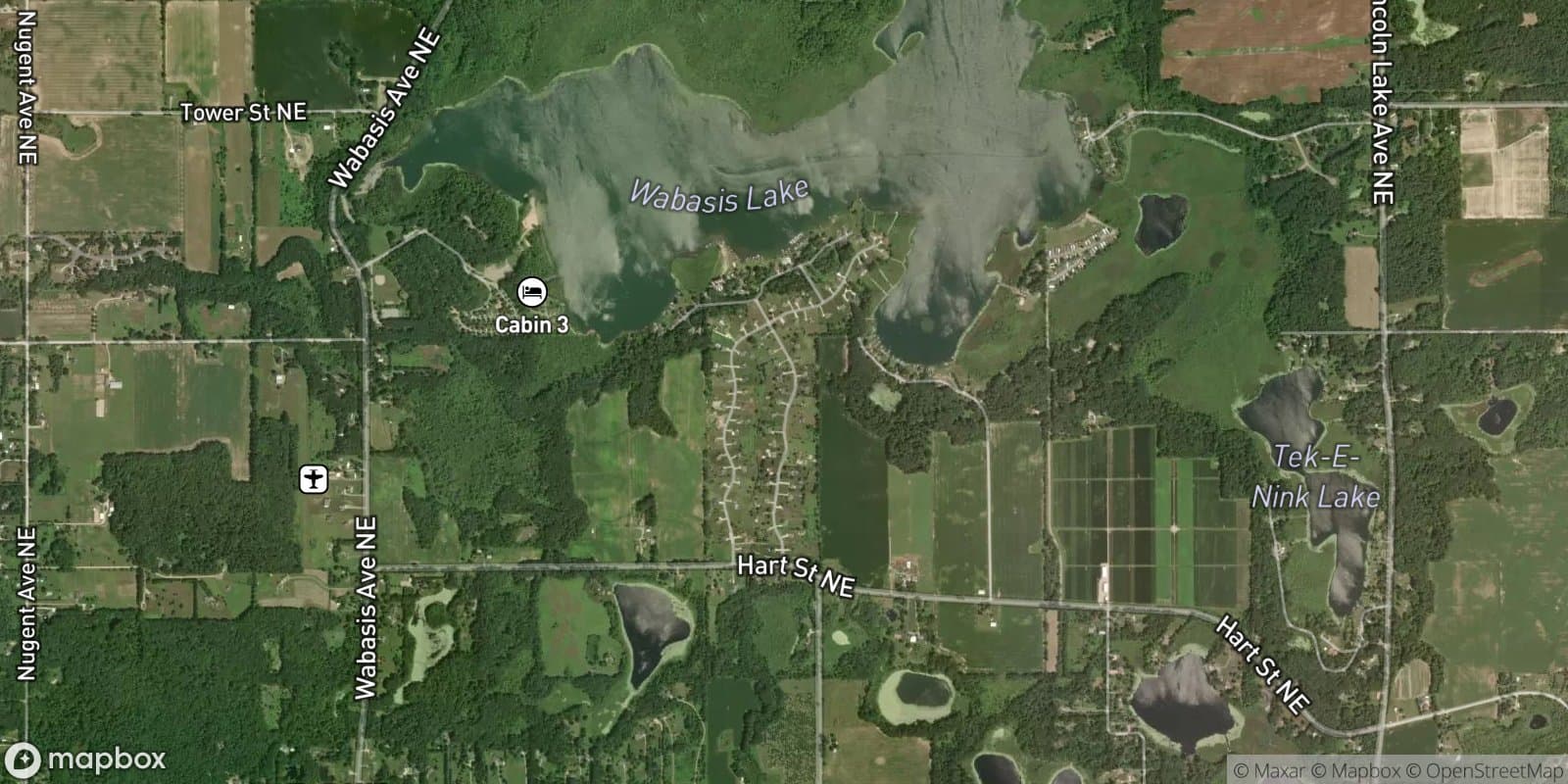 Wabasis Shores Condominiums — satellite view