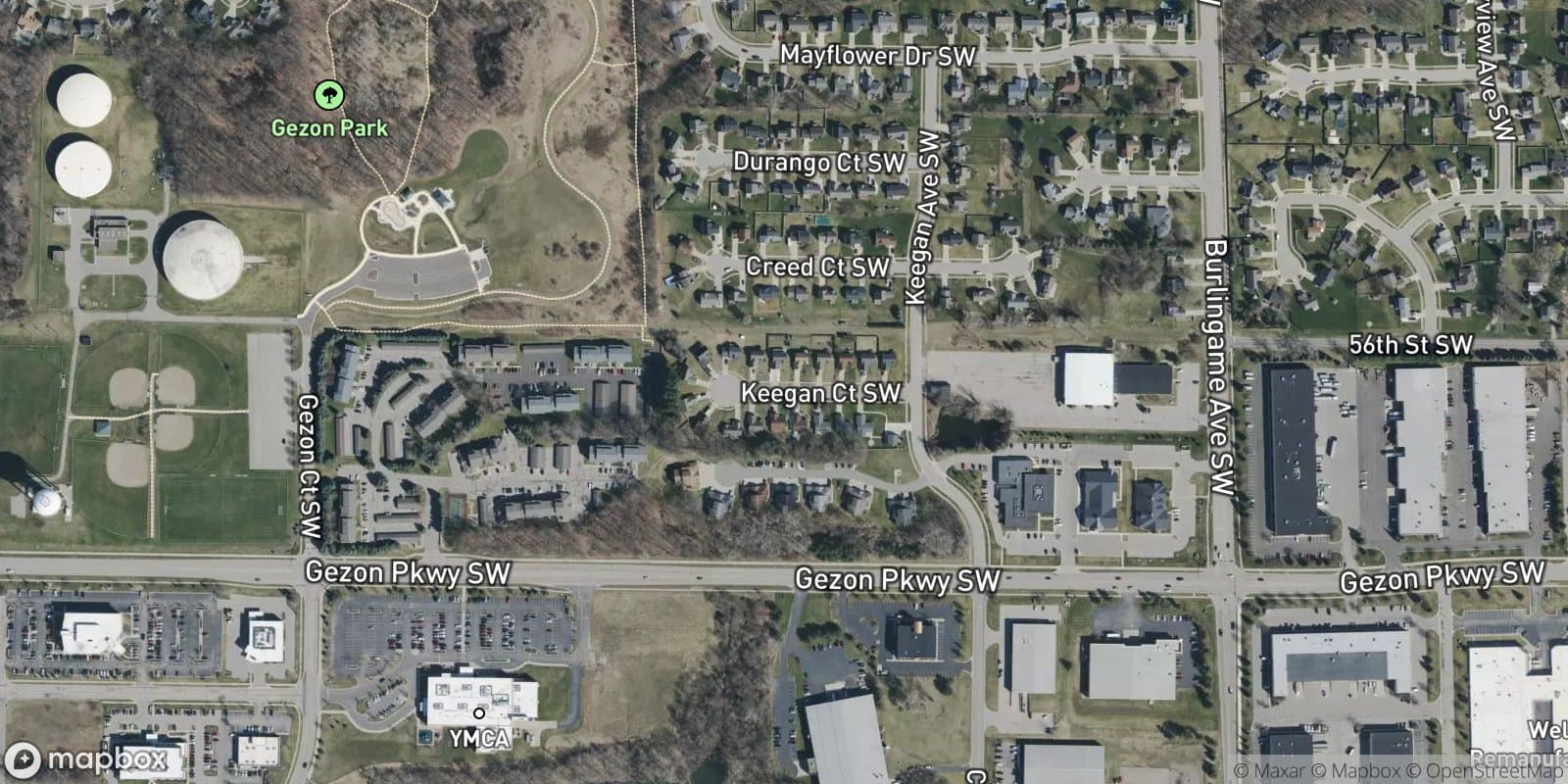 Keegan Estates — satellite view