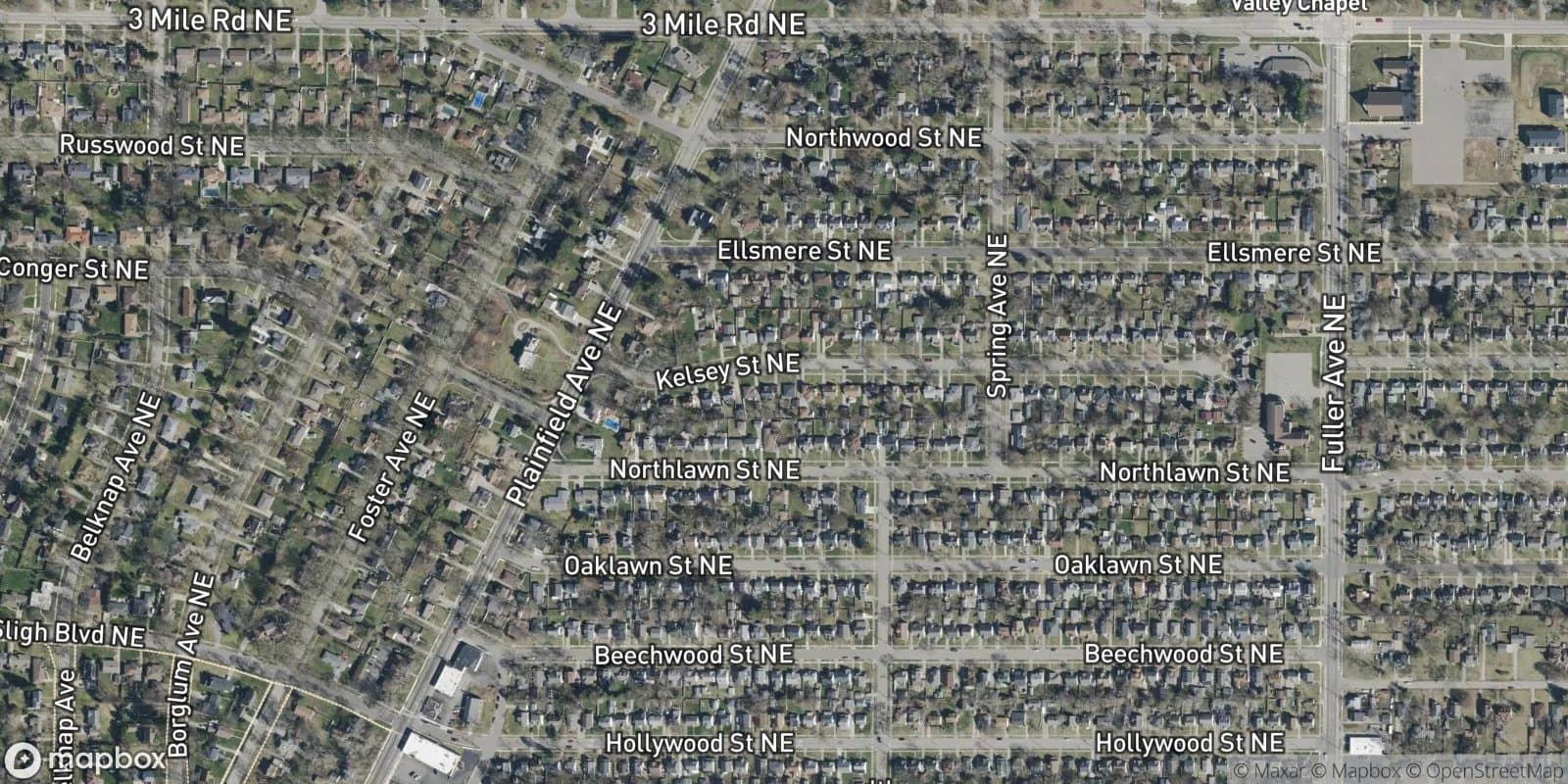 Plainfield Pines Add. — satellite view