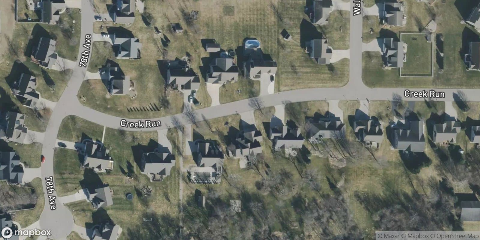 Walnut Creek — satellite view